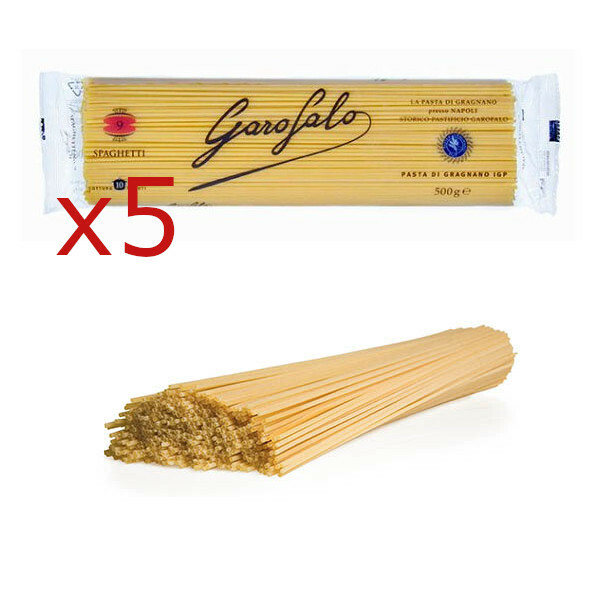 Pasta GAROFALO Italienische SPAGHETTI PASTA DI GRAGNANO IGP 5 Stück 500 gr