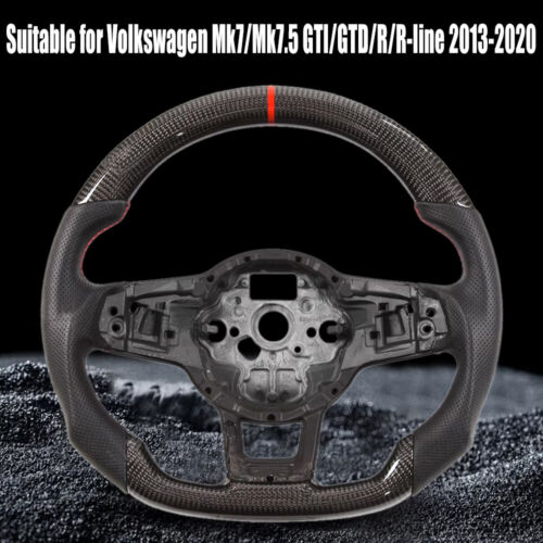 Real Carbon Fiber Smart Lenkrad Für Volkswagen MK7 Mk7.5 GTI Golf GTD 2013-2020 - Picture 14 of 14