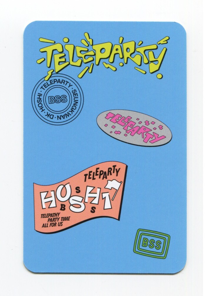 BSS SEVENTEEN - TELEPARTY [YES24] PREORDER EXCLISIVE OFFICIAL