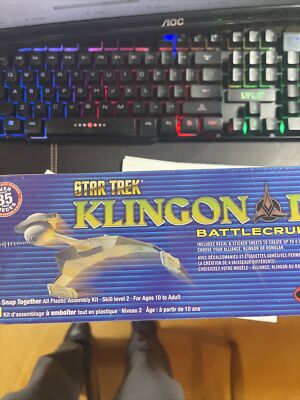 Star Trek KLINGON D7 BATTLECRUISER Polar Lights 2n1 Snap Together