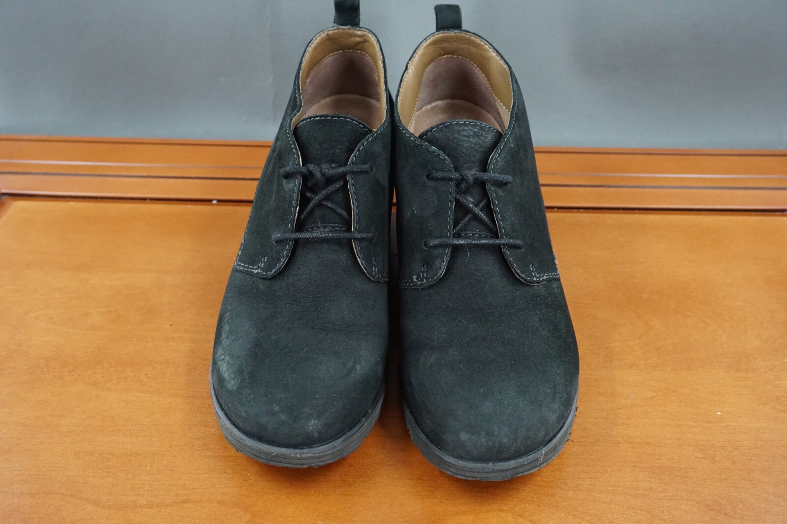 SAOLA Scarpe donna Dansko Cadee Oxford zeppa tacco 37 7 nero nabuk stivaletti