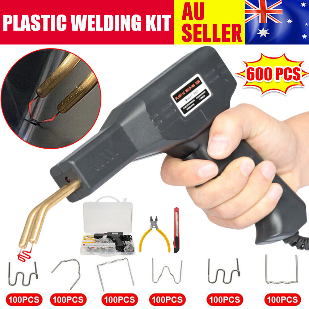 Car Bumper Plastic Welding Kit Garage Repair Welding Nails Hot Stapler Gun Tool