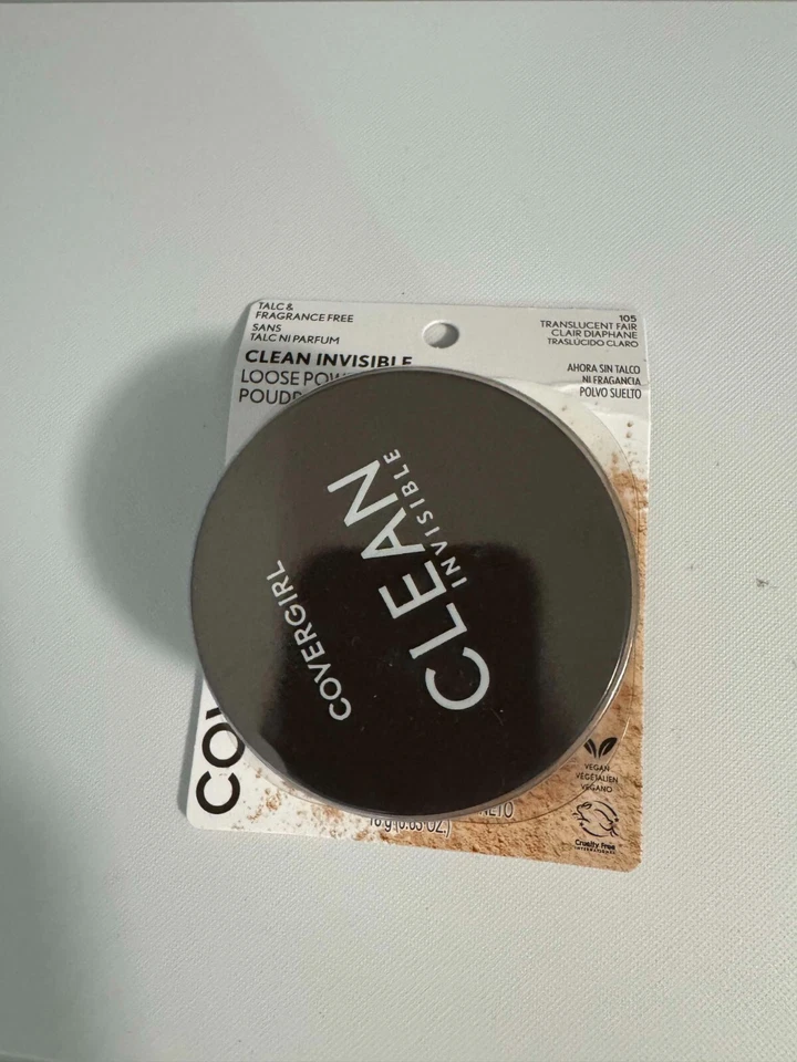 COVERGIRL Clean Invisible Loose Powder, 105 Translucent Fair, 0.63 oz Vegan - Image 2 of 4