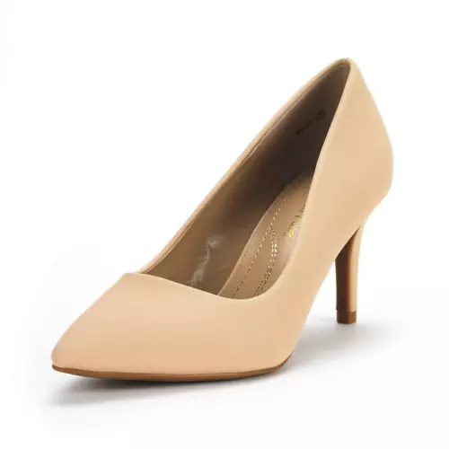 Zapatos sin cordones de tacón de aguja para mujer con punta para boda fiesta - Imagen 8 de 17