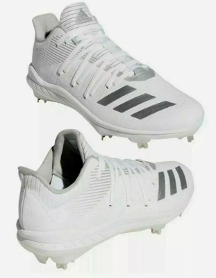 Adidas White Metal Baseball Cleats Adizero Afterburner White/Silver Men's size 9 | eBay