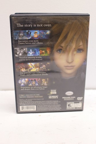 Kingdom Hearts II (2) Black Label (Sony PlayStation 2, 2006) Complete - Picture 2 of 3