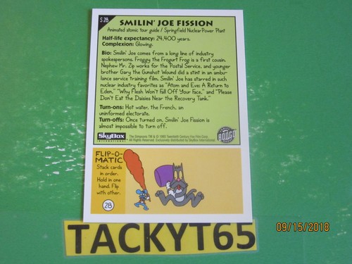 THE SIMPSONS SERIES 1 1993 SINGLE CARD(S) NEW YOU CHOOSE - Picture 68 of 164