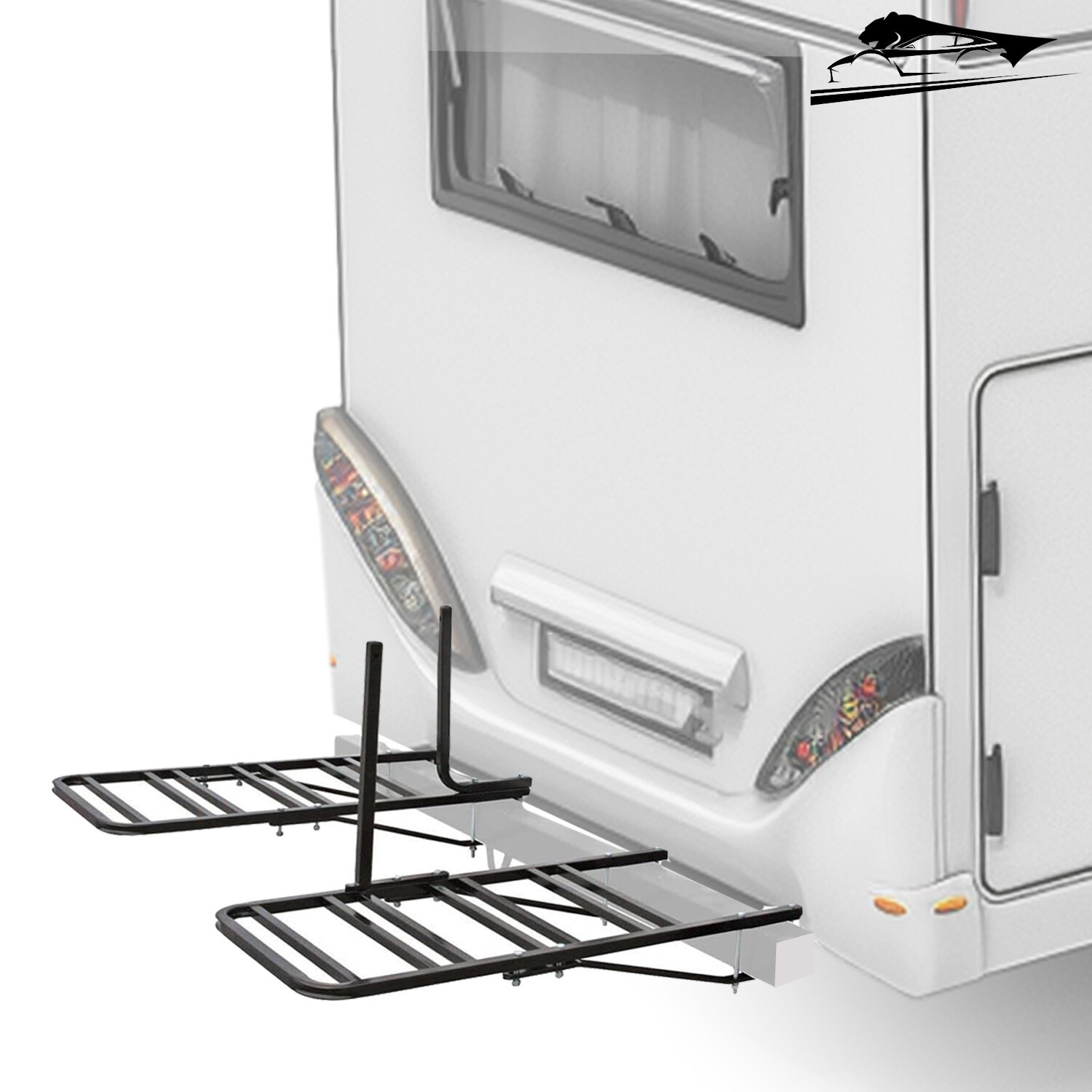 4-Bike Bumper Bike Rack Carrier For 4" to 4.5" Square RV Bum