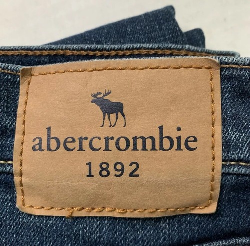 ABERCROMBIE & FITCH ABERCROMBIE KIDS STRAIGHT BLUE JEANS, SLIM 11 / 12 - Picture 5 of 9