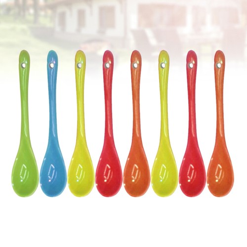 8PCS Spoon Colored Dessert Spoons Spoons Tea Colorful Spoons Set - Bild 10 von 12