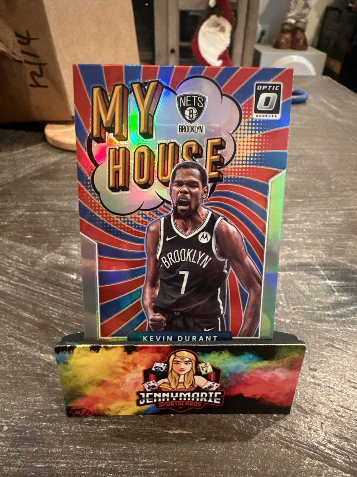 Kevin Durant 2021-22 Donruss Optic My House Holo Prizm #5 Nets Suns M4