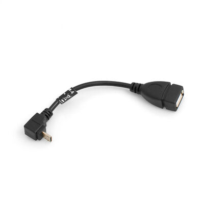 Micro USB OTG On The Go Host 90 Grad aufwärts Winkel auf USB A Buchse Kabel 13cm