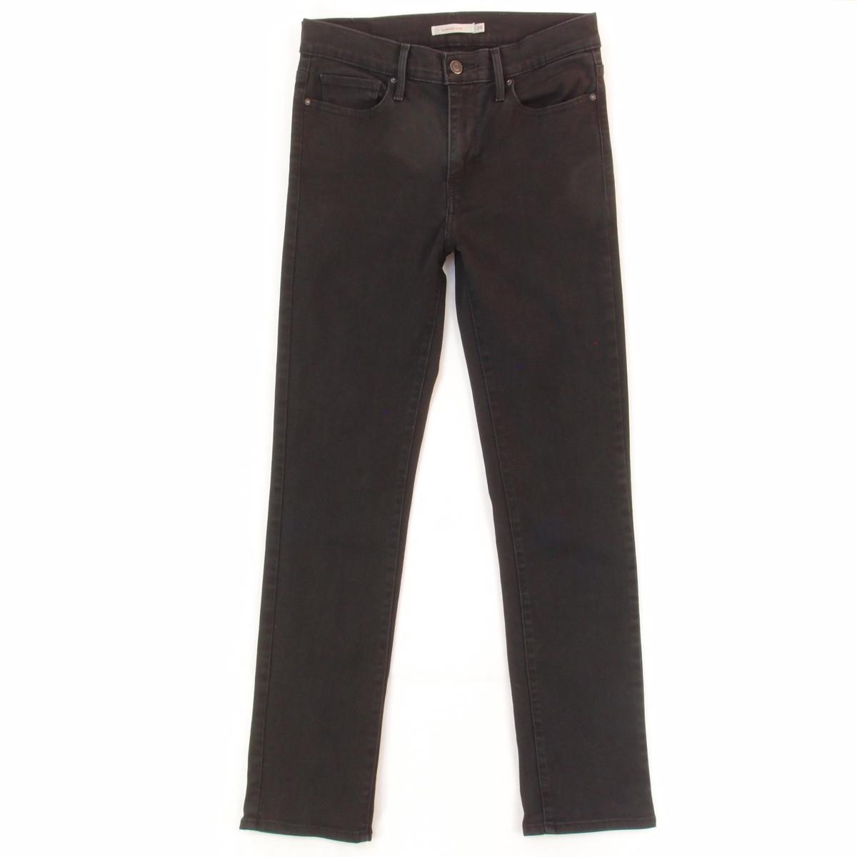 Womens Levi s 29983 SLIMMING SLIM Stretch Straight Black Jeans W29 L30 womens-levi-s-29983-slimming-slim-stretch-straight-black-jeans-w29-l30