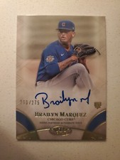 BRAILYN MARQUEZ 2021 Topps Tier One Break Out Autograph Rookie RC #'d /275 CUBS