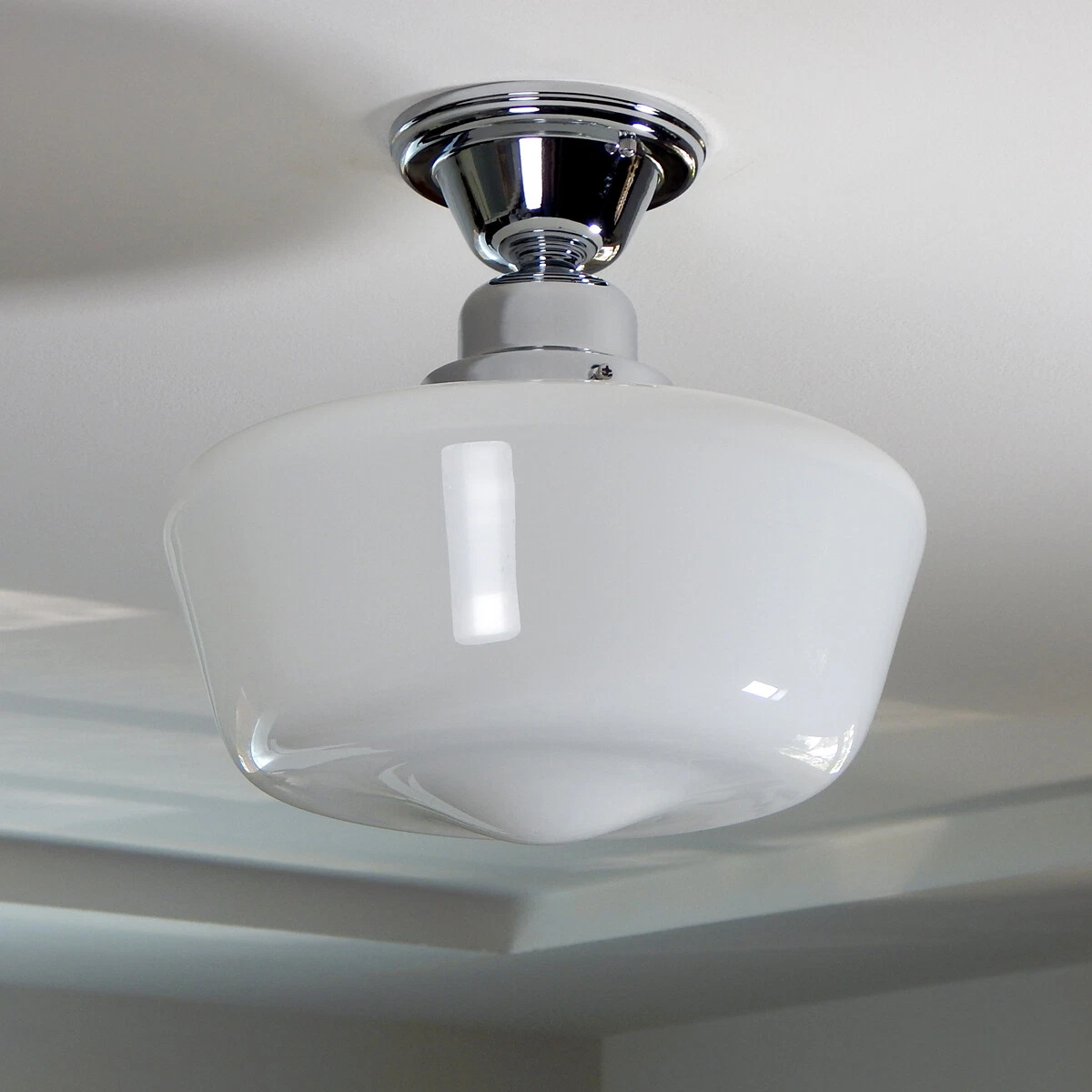 Schoolhouse floating on sale ceiling light