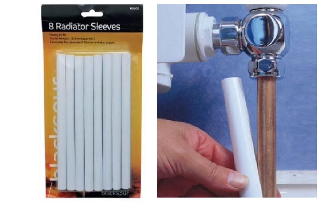 8 RADIATOR PIPE COVERS SLEEVES 15MM PIPE 15.6CM WHITE PLASTIC COVER eBay