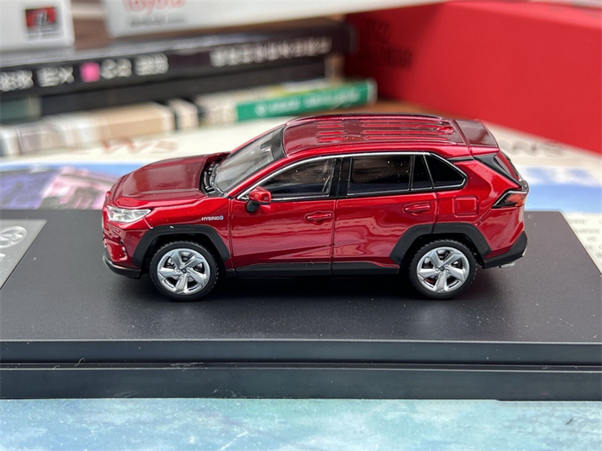 トヨタ RAV4 Hybrid 1/64 ミニカー Toyota RAV4 Hybrid Dark Gray Metallic 1/64 Diecast Model Car