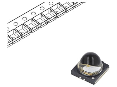 PK2B-3LLE-GNV Leistungsdioden ultraviolette Pmax: 3W 130° 3,45x3,46mm ProLight O