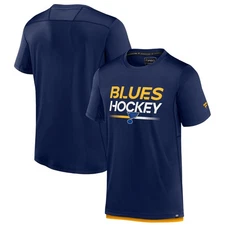 Men's Fanatics  Navy St. Louis Blues Authentic Pro Tech T-Shirt