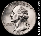 1938 Washington Quarter- Choice Gem Brilliant Uncirculated++++ Luster #G6715