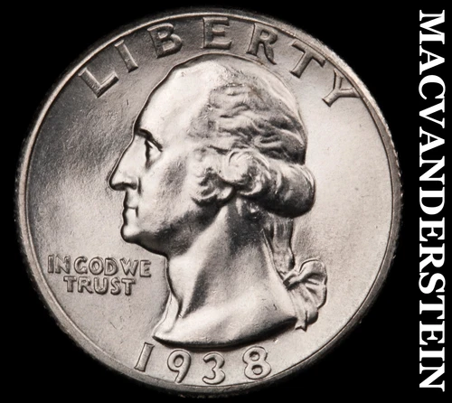 1938 Washington Quarter- Choice Gem Brilliant Uncirculated++++ Luster #G6715
