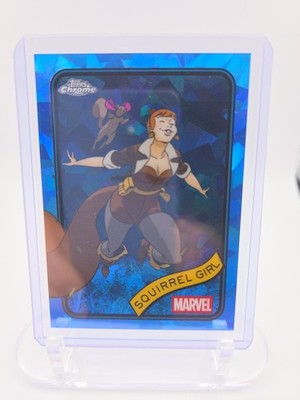 2025 Topps Chrome Marvel Sapphire Squirrel Girl #44