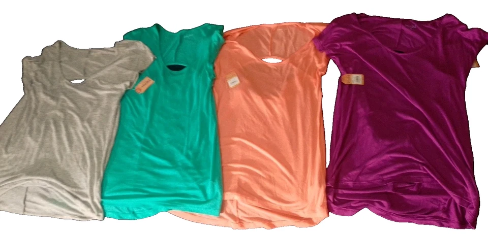 ¿Nuevo con etiquetas vintage? Camiseta Mudd Juniors Espalda Abierta Suave Mediana Años 90 Elastizada Nueva con Etiquetas Nos Foto 2 de 4