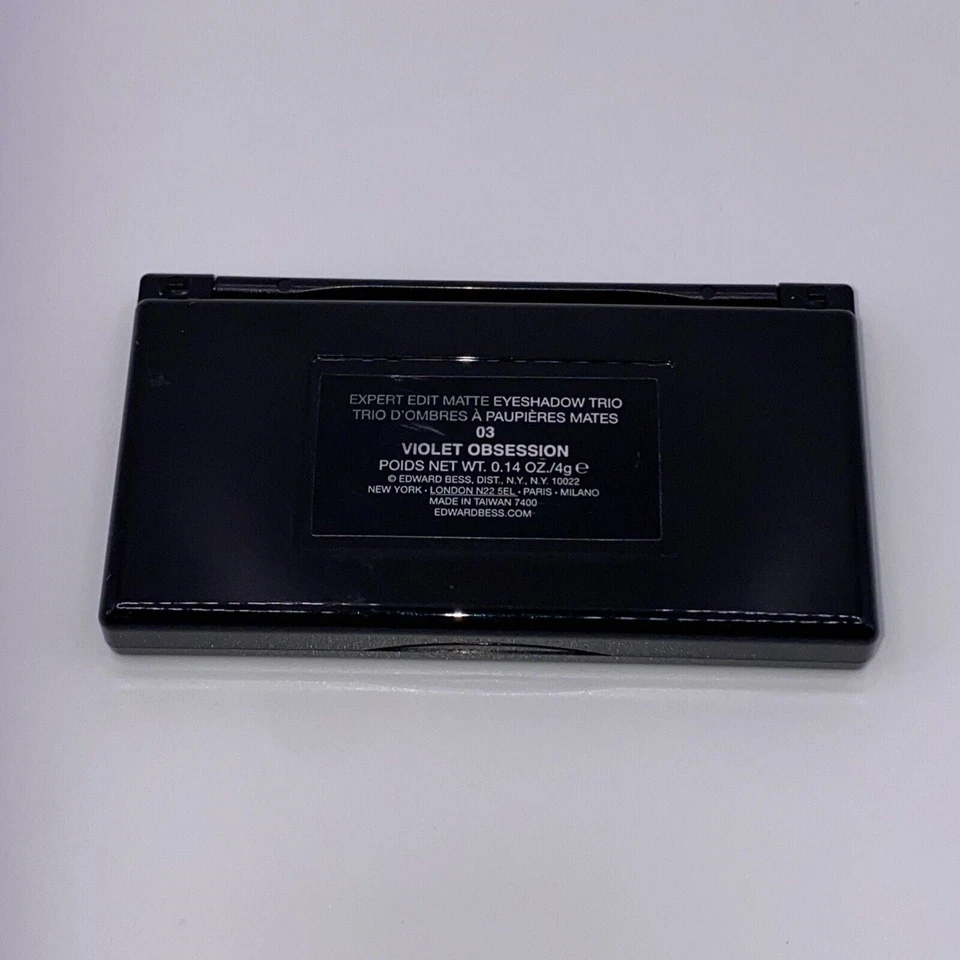 Edward Bess Expert Edit Matte Eyeshadow Trio 03 Violet Obsession 0.14 oz NWOB - Image 4 of 4