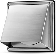 Cowled External Air Vent Covers 125mm Stainless Steel Hooded Duct Cover Grille