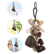 African Natural Shaker Rattle: Hand Percussion Instrument Bell - Nut Shell Hand