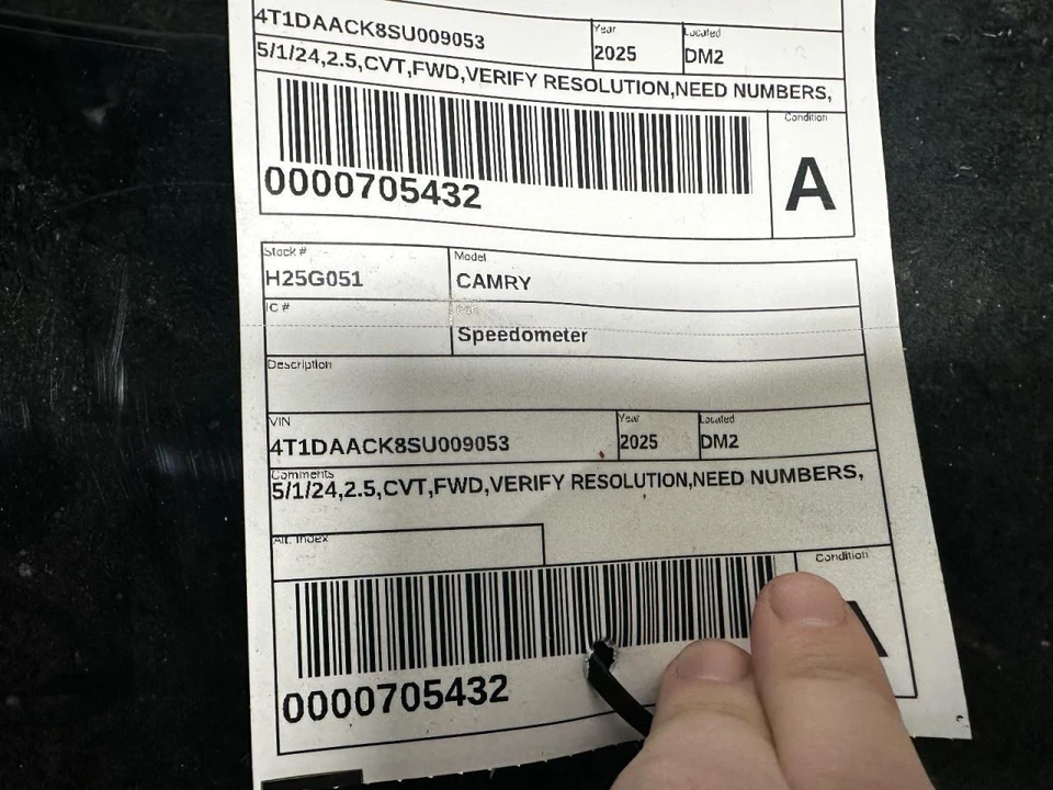 Velocímetro cluster MPH 7,00" ID de exibição 83800-aq020 compatível com 25 CAMRY 2040078 - Imagem 4 de 4