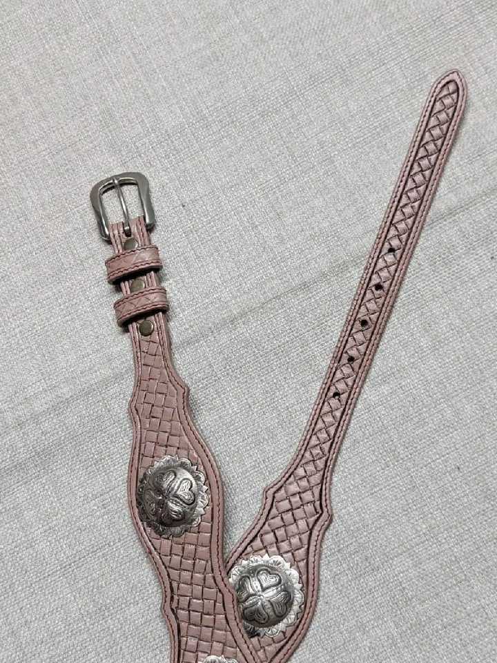 Cinturón con hebilla CONCHO vintage hecho en EE. UU. 32 cuero TOOLED western RANGER vaquero Foto 2 de 4