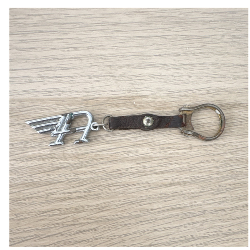 Austin Keychain with Silver Tone Metal Logo Charm