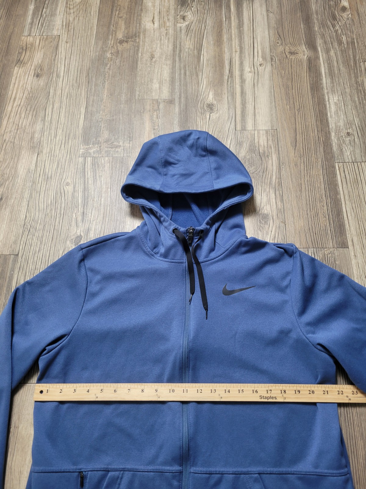 SACAI X NIKE Nike Felpa con Cappuccio Uomo Large Blu Full Zip Dri FIT Standard Fit Swoosh Giacca Sportiva