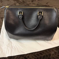 LOUIS VUITTON Louis Vuitton Epi Speedy 25 Black