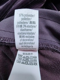 Victoria's Secret Corduroy Pants Womens S Purple Relaxed Fit Wide Leg Drawstring