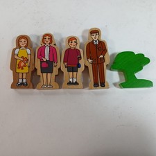 Thomas  Friends Family Of People Lot Figures Wooden Railway Vtg
