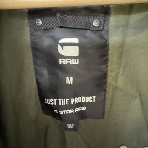 G-Star Raw Jacket Mens Size M Army Green Full Zip Military Cargo Pockets F001 - Picture 8 of 13