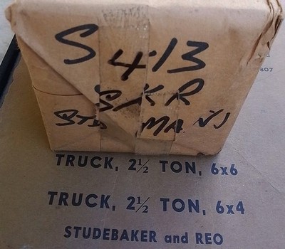 REO 1941/45 2/1/2 TON 6x6 ALL U3 MODELs JXD HERCULES 6CYL S413 STD MAIN BEARINGs