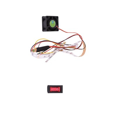 5-Pin Power Cable Switch LED Strip Fan Set For Home Edition Arcade Board jj