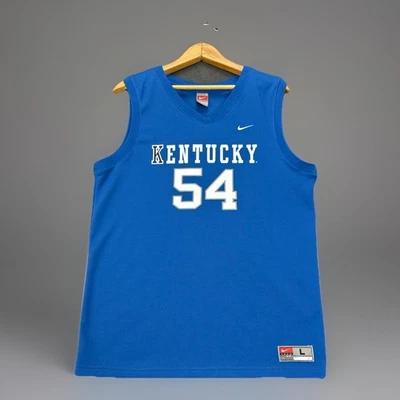 Nike Team Kentucky Wildcats Basketball Jersey #54 Blue Men’s Large NCAA - Image 1 of 4
