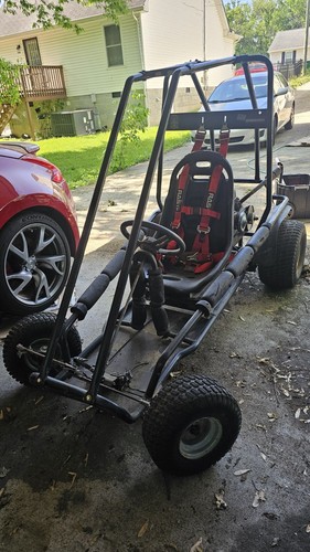 Murray Explorer drift go-kart project with predator 212, slide carb