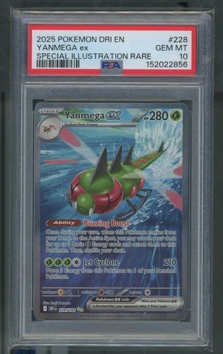 2025 Pokemon Destined Rivals Yanmega ex #228/182 PSA 10 GEM MINT