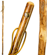 Brazos Rustic Wood Walking Stick, Hardwood, Traditional Style Handle, for Men 