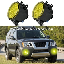 Pair Fog Lights Lamps Fit For 2005-2015 Nissan Xterra 2010-2019 Nissan Frontier
