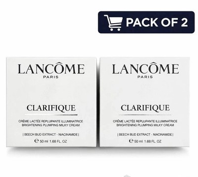 (2x) LANCOME Clarifique Brightening Plumping Milky cream 50ml New in Box sealed