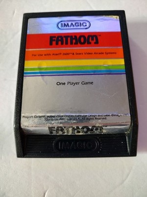 Atari 2600 Fathom Video Game Cartridge, 1983. Imagic. Pre-owned Tested And Plays
