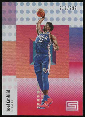 2017/18 Panini Status #79 JOEL EMBIID "RED" Parallel Card #217/299
