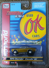 Auto World Thunderjet 1970 Chevrolet Chevelle SS HO Scale Slot Car GOLD