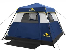 3/4 Person/6 Person Camping Tent Fast Cabin Tent with Instant Setup Tent, Wea...